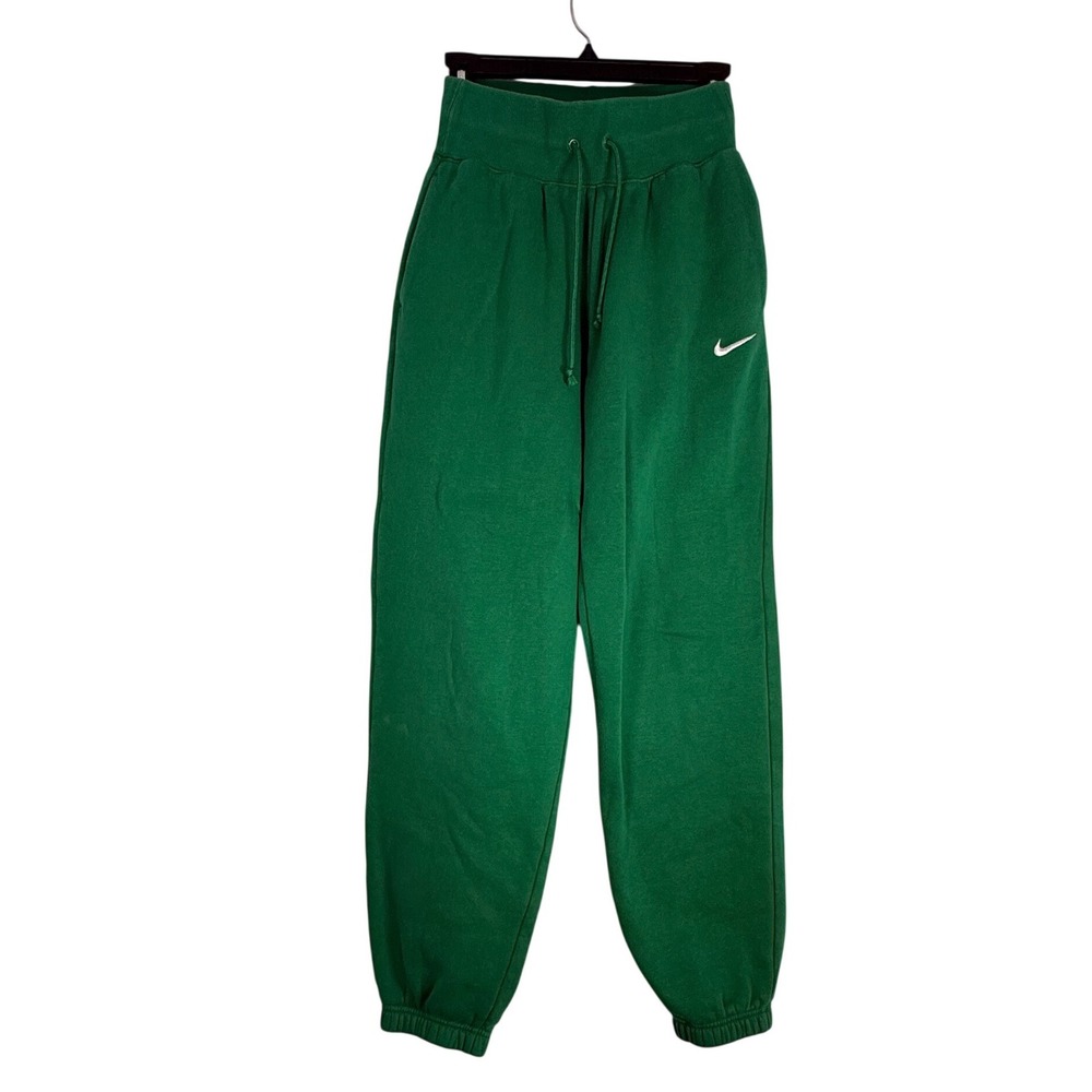 Nike Sportswear Phoenix Fleece High Waisted Sweatpants Green Womens XS DQ5887